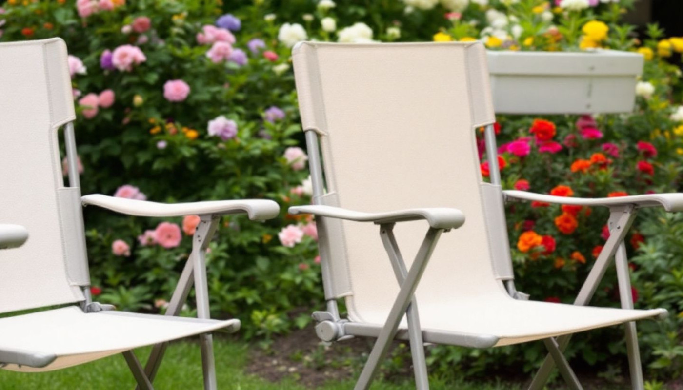 Maximiser l’espace avec des chaises pliables pour petits jardins